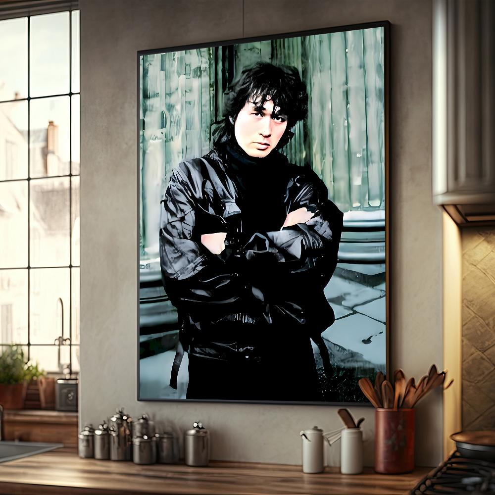 Виктор Цой Ретро Плакат Хорошее Качество Крафт Бумага Печать Винтаж Дом Комната Кафе Бар Искусство Декор Стены Эстетическая Живопись