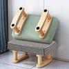 Lychee Life Household Foldable Solid Wood Low Stool Living Room Sofa Stool Bench Foot Stool Balcony Tatami Stool Door Shoe Stool