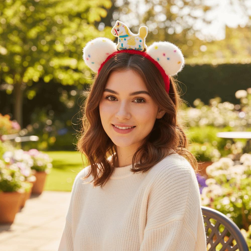 Pony Horse Hair Hoop Mascot New Year Headpiece Cute New Year Headband  New Year Dress Up