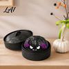 Stress Relief Gadget 1/4/5Pcs Halloween Dumpling Squeeze Toy with Steamer Box Cartoon Glitter Steamed Bun Toy Ball Fidget for Home Office