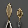 Крючки в скандинавском стиле, золото, 1 шт., подвесная стойка для хранения, крючок из кованого железа, настенная вешалка, креативная форма листа для украшения дома, ванной комнаты