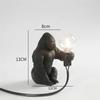 Modern Mini Gorilla Table Lamp Cute Resin Monkey Desk Lamp Children's Bedroom Bedside Lamp Decoration Lights Decor Holiday Gifts