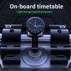 Universal Waterproof Chrome Motorcycle Bike Handlebar Mount Night Vision  Buckle Mount Quartz Watch For Motobike Bicycle