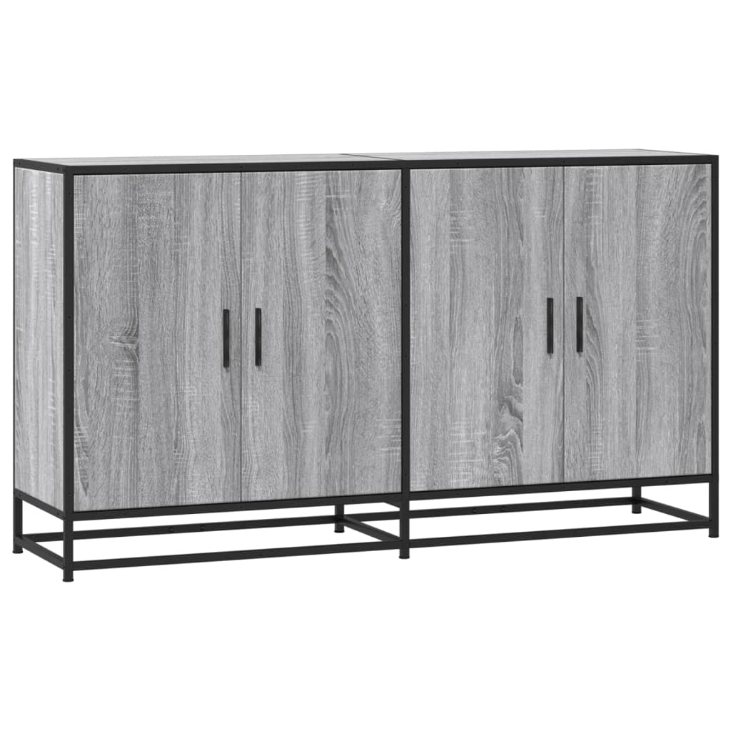 Sideboard Gray Sonoma 134x35x76 cm Particleboard