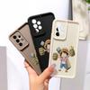 Funny Luffy Square Ladder Silicone Phone Case for iPhone Samsung Galaxy Xiaomi Redmi POCO HUAWEI Honor Shockproof Protection Rubber Cover