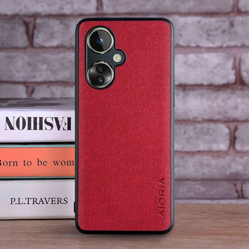 Чехол для Oneplus Nord CE 3 CE3 Lite N30 5G, роскошный текстильный кожаный жесткий чехол для телефона, чехол для oneplus nord n30