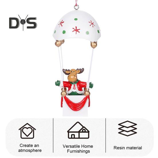 Рождественские украшения на воздушном шаре, Санта/Олень/Снеговик, статуя на воздушном шаре и парашюте, украшение для дерева на праздник