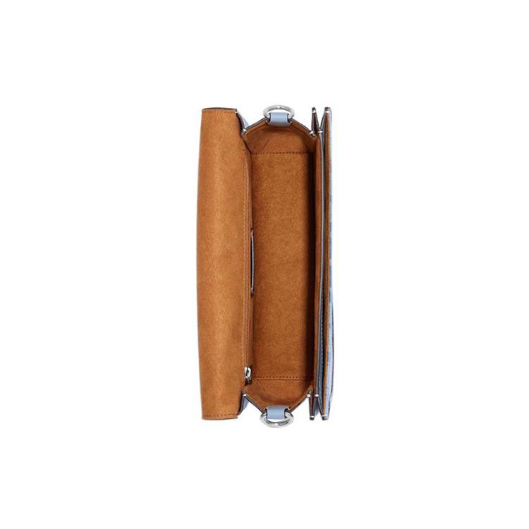 New COACH Morgan Cow Leather With Textile Shoulder Bag Handbags Shoulder Bags Women's Light Blue CH137-SVM6A