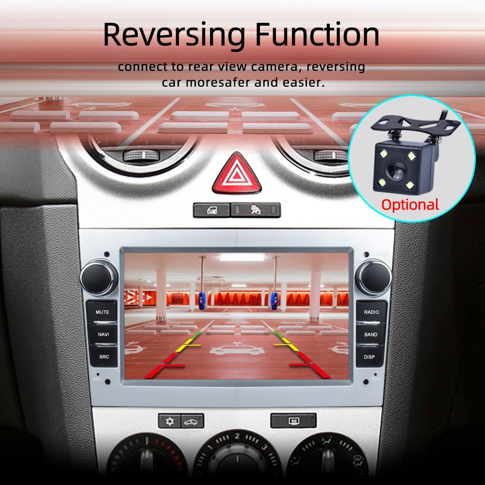 Reakosound 2 Din 7'' Car Radio Android For Opel Vauxhall Astra Antara Meriva Vivaro Combo Signum Vectra Corsa G Carplay GPS WIFI