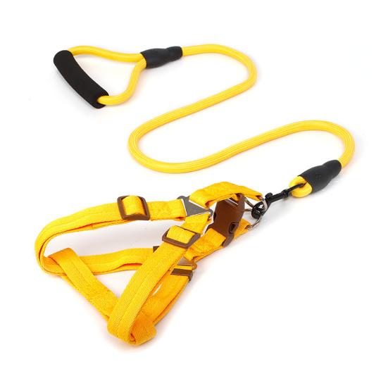 Шлейка для собак с поводком, жилет для дрессировки собак, поводок с мягкой ручкой, принадлежности для домашних животных для маленьких и средних собак и кошек