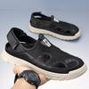 Brand's New Summer Breathable Mesh Men's Soft Soled Sandals Are Fashionable Comfortable and Casual Beach Shoes for Outdoor Use