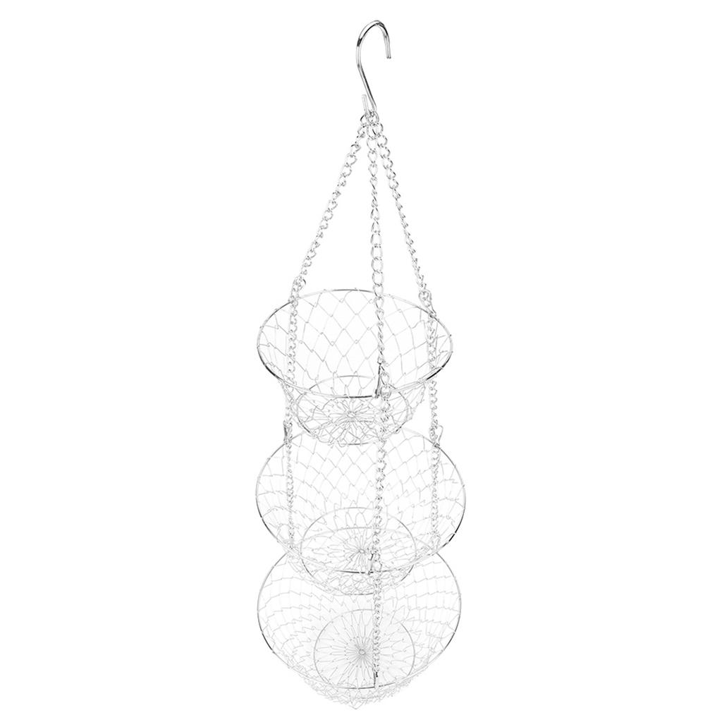 3?Ярусная цветочная корзина из железной проволоки, подвесное хранилище для овощей, органайзер для фруктов, корзина для кухни