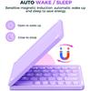 Teclado ultra Compacto Plegable Foldable Folding Wireless Portable Bluetooth Keyboard With Stand Holder for Travel