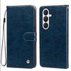 Винтажный чехол-книжка из ПУ кожи с текстурой Crazy Horse для Samsung Galaxy S26+,S26,S25+,S25 Edge,S25 FE,S25 с держателем для карт и подставкой