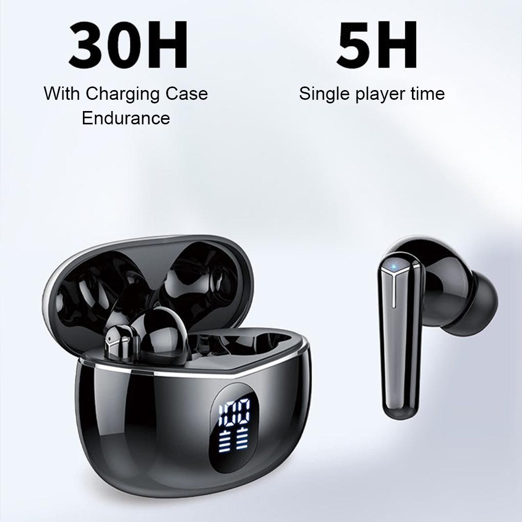 Bluetooth Earphone With LED Display And 48-Hour Playback Time Wireless Bluetooth Headset