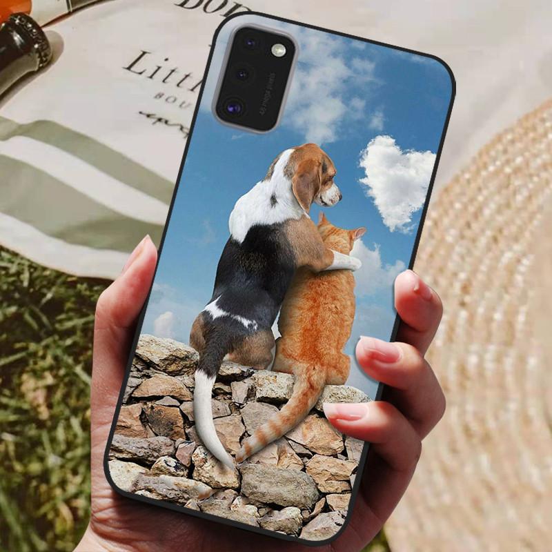 Чехол для Samsung Galaxy A41 Мягкий силиконовый задний чехол Чехол для телефона для Samsung A41 GalaxyA41 A 41 A415 SM-A415 Чехол с ТПУ бампером