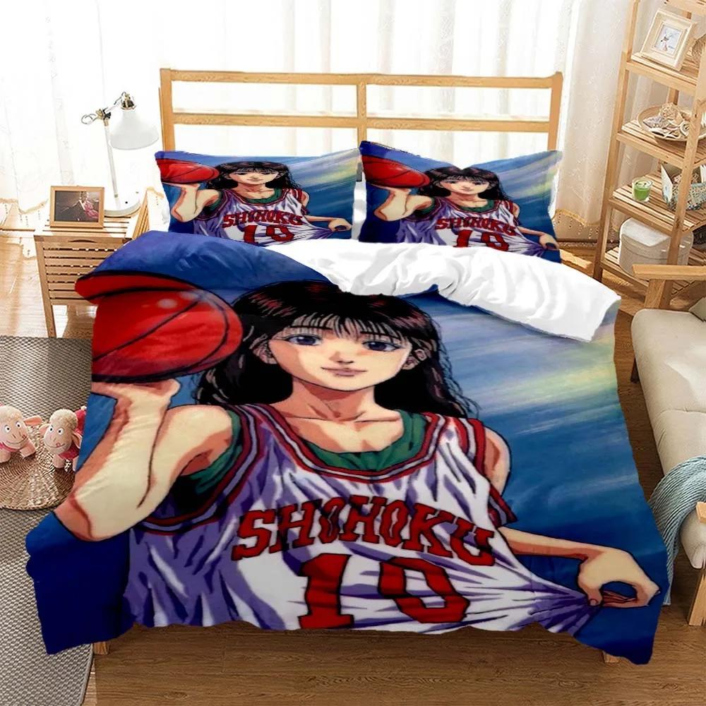 Slam Dunk Цифровая печать Полиэстер Постельное белье Комплекты Постельное белье для мальчиков Комплект постельного белья для подростков Комплект постельного белья Комплект одеяла