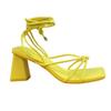 Womens/Ladies Delicate Strappy Block Heel Sandals