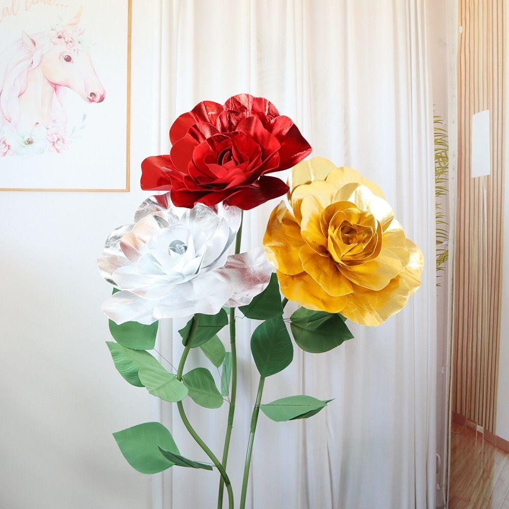 30/40/50cm Fake Foam Rose fashion Artificial Flowers New Giant Rose Flower Head