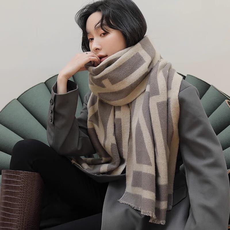 FANCET Women's Luxury Wool Scarf & Shawl