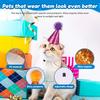 20Pcs Puppy Party Hat Cute Small Hat Decorative Mini Kitten Cone Hat with Pompons Reusable Rabbit Birthday Hat For Small Pet