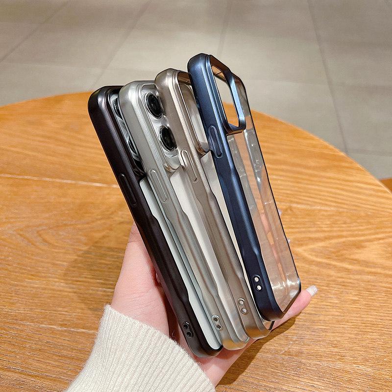 Чехол для телефона из ТПУ с матовой рамкой для iPhone 15 Pro Max 14Plus 13 12 11 Pro XR XS 7 8Plus SE 2020 6s, защитный чехол от падения