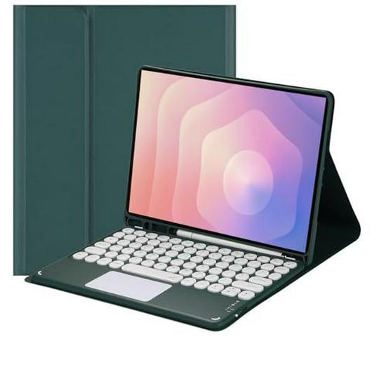 Совместимый Bluetooth-клавиатура Защитный чехол для планшета Samsung S11, S10 Lite TPU-оболочка для Испании/Франции.