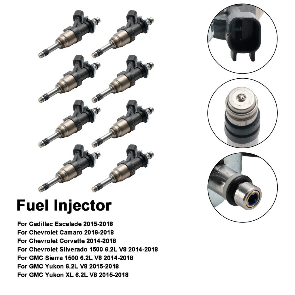 8PCS Fuel Injector 12668393 Fit for Cadillac Escalade 2015-2018 Fit for Camaro 16-18