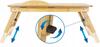 Bamboo Folding Breakfast Table for Laptop