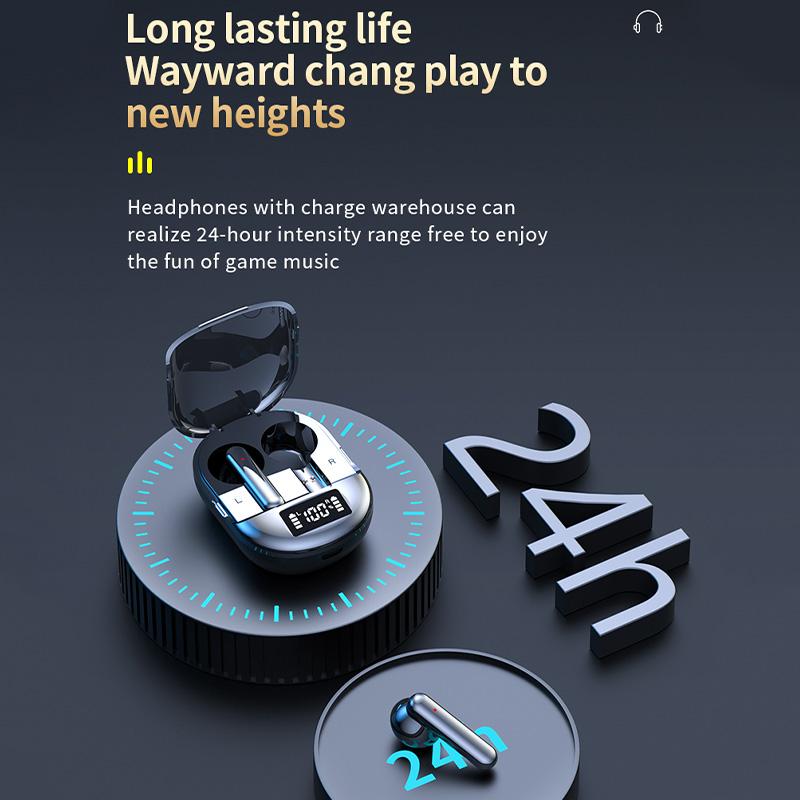 Наушники Bluetooth 5.3 Цифровой дисплей Беспроводные наушники с шумоподавлением Наушники Высококачественный стереозвук с микрофоном