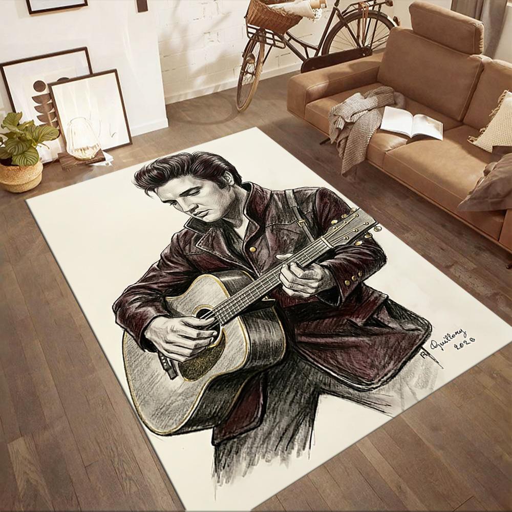 Elvis Carpet Perfect For Study Room Entryway Balcony Foyer Antislip Carpet Decorate Offices Spiritual Gift
