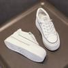 Thick-soled White Shoes Women, Within The High Hundred with Imitation Leather Single Shoes, Muffin Plate Shoes Women's Shoes