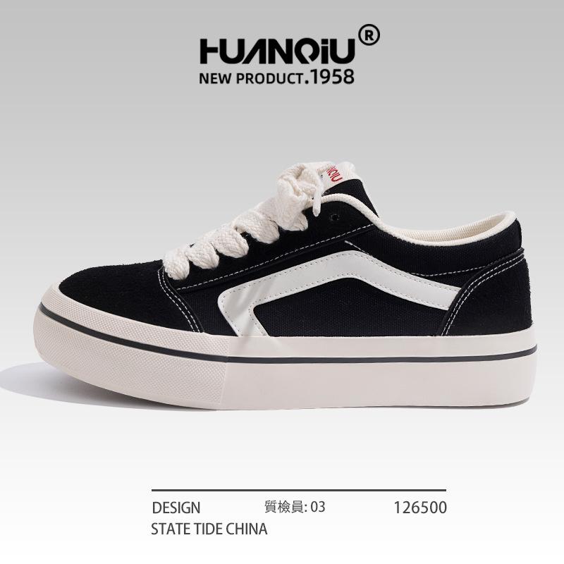 Global Super Fire Canvas Shoes Women's Shoes Platform Guochao Versatile Niche Red Board Shoes Breathable Women's Shoes ZHQ-XA118X