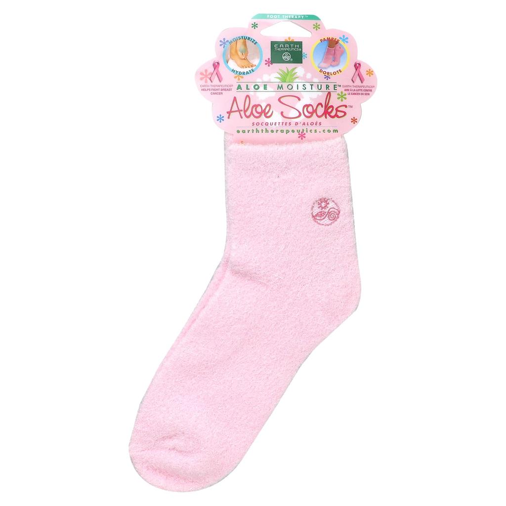 Aloe Moisture, Aloe Socks, Pink, 1 Pair