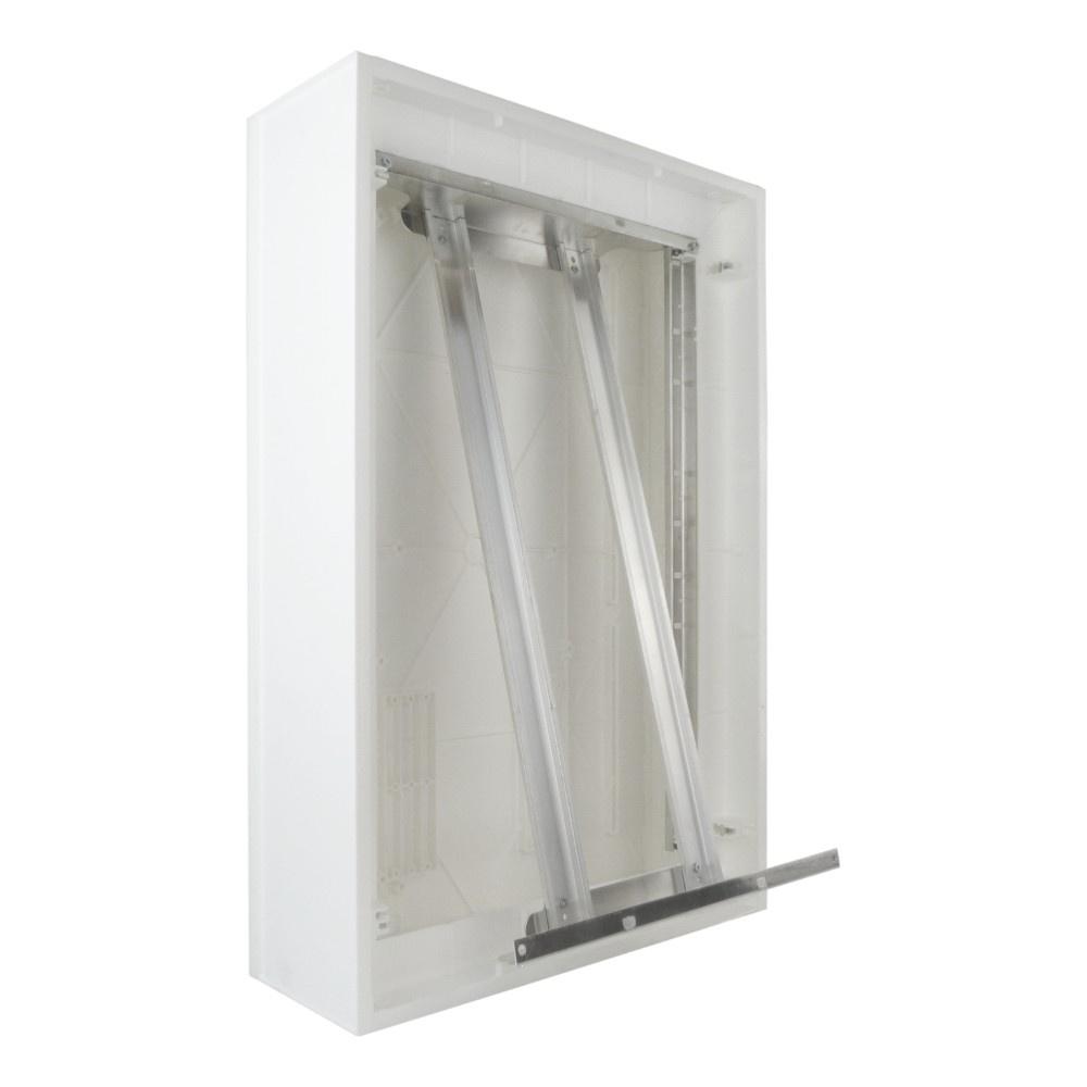 Rozdzielnica Podtynkowa 48 Modułowa 2-Rzędowa Ip54 Drzwi Aluminiowe