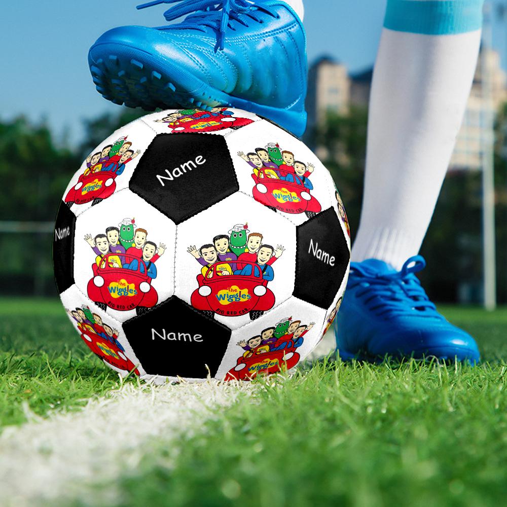 Custom Name The Wiggles Theme Size 5 Soccer Ball, Suitable for Both Indoor and Outdoor Matches, a Gift Suitable for Everyone.