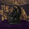 Фигурка молодого лиса 3D-печать Фигурка Анубиса Луны, Статуэтка древнеегипетской мифологии, Уникальные атмосферные украшения Волк в темном стиле Настольное украшение,