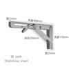 2pcs Bracket Shelves Storage Rack Steel Bracket Triangular Folding Wall Hanging Support Foldable Shelf Angle Mounting Bracket