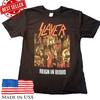 Футболка Slayer Классическая Рок-группа Черная Графическая Футболка Хэви-метал Мужская Унисекс Футболка
