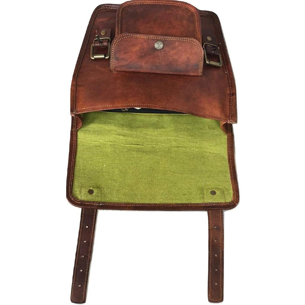 Saddlebags Motorcycle Distressed Leather 1 Side Pouch Saddle Panniers Bags