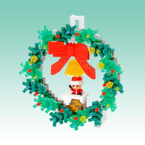 Nanoblock Christmas Wreath, Korean Popular Bandai