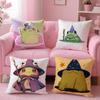 Аниме W-Wizard F-frog Наволочка Подушка Анти-пылевой клещ Подушка Невидимая молния Шелковистый короткий плюш Чехол для диванной подушки