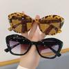Multicolor Leopard Print Cateye Sunglasses Goggle  Sol  Cat Eye Sunglasses Summer Sunscreen Sun Glasses Retro Vintage