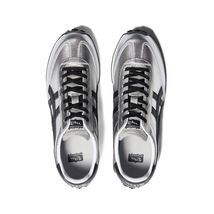 ONITSUKA TIGER Edr 78 Устойчивые к истиранию Низкие Повседневные Кроссовки Унисекс Серебристо-Черные 1183C530-020