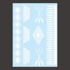 Waterproof White Tattoo Stickers Lace Flower Long-lasting Butterfly Tattoo Stickers Ethnic Style Temporary Tattoo Stickers