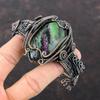 Ruby Zoisite Bangle Copper Wire Wrapped Cuff Bracelet Adjustable Bangle Handmade Copper Jewelry Gemstone Bangle Wire Wrap Jewelry For Gifts