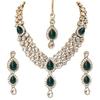 Latest Stylish 18k Gold Plated Traditional Kundan Necklace Jewellery Set for Women
