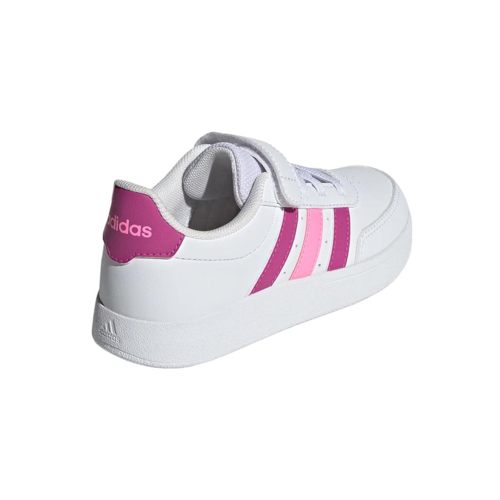 Adidas Breaknet 2.0 Trendy Comfortable Sports Low-Top Kids Sneakers Kids Sneakers White Bright-Purple Pink IE3791