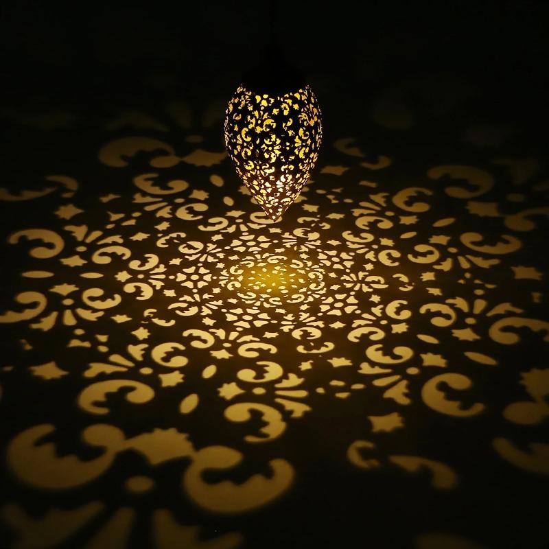 3 шт. в комплекте, уличный солнечный проекционный светильник в форме капли воды, водонепроницаемый уличный светильник для сада, патио, лужайки, дорожки, двора, рождественский декор