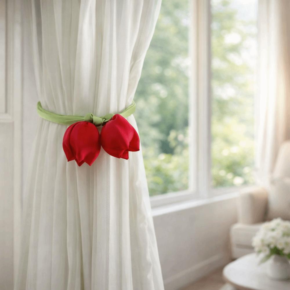 5Pcs Sweet Curtain Tieback Ornaments Curtains Tie Rope Elegant Hair Cord Accessories Cake
